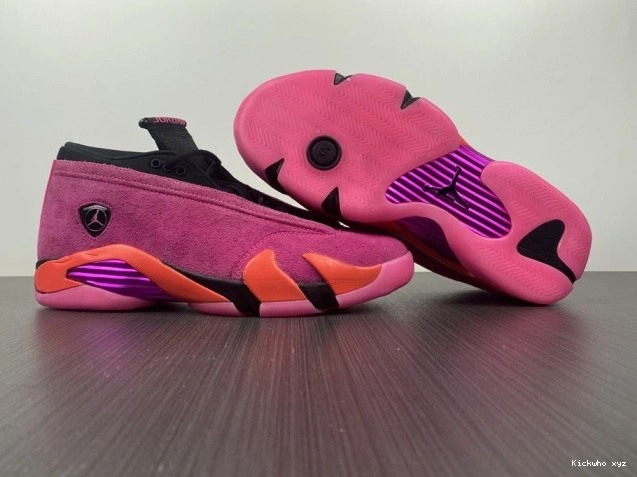 Retro DH4121-600 Pink Jordan 14 Low Shocking (W) 0803